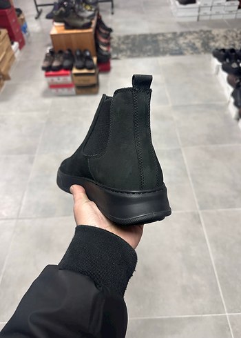 Erkek Siyah Deri Bot 41-4243-44 Numara  Sıfır Kutulu - Görsel 5