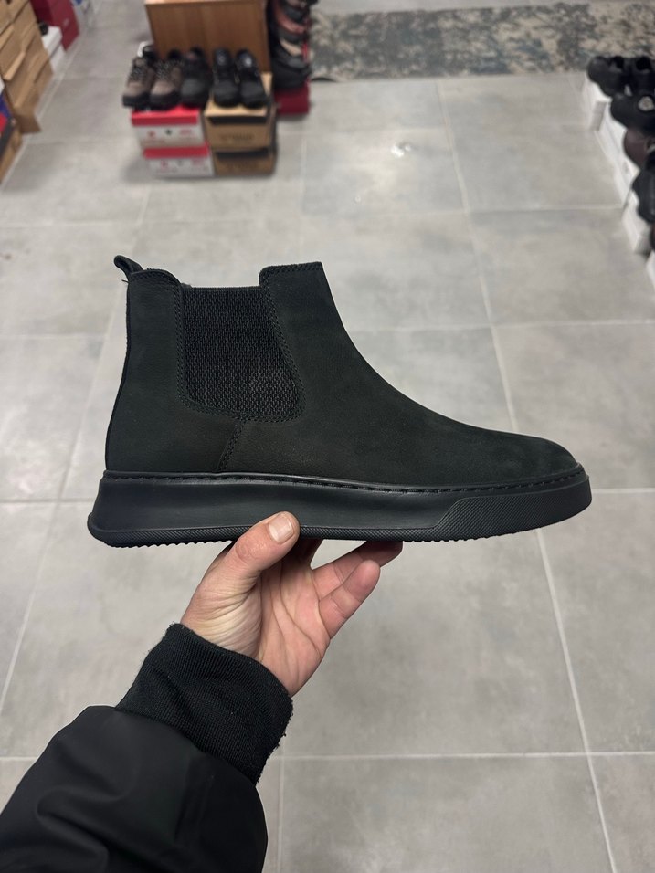 Erkek Siyah Deri Bot 41-4243-44 Numara  Sıfır Kutulu - Görsel 2