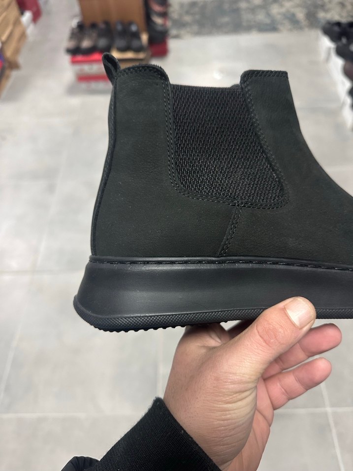 Erkek Siyah Deri Bot 41-4243-44 Numara  Sıfır Kutulu - Görsel 4