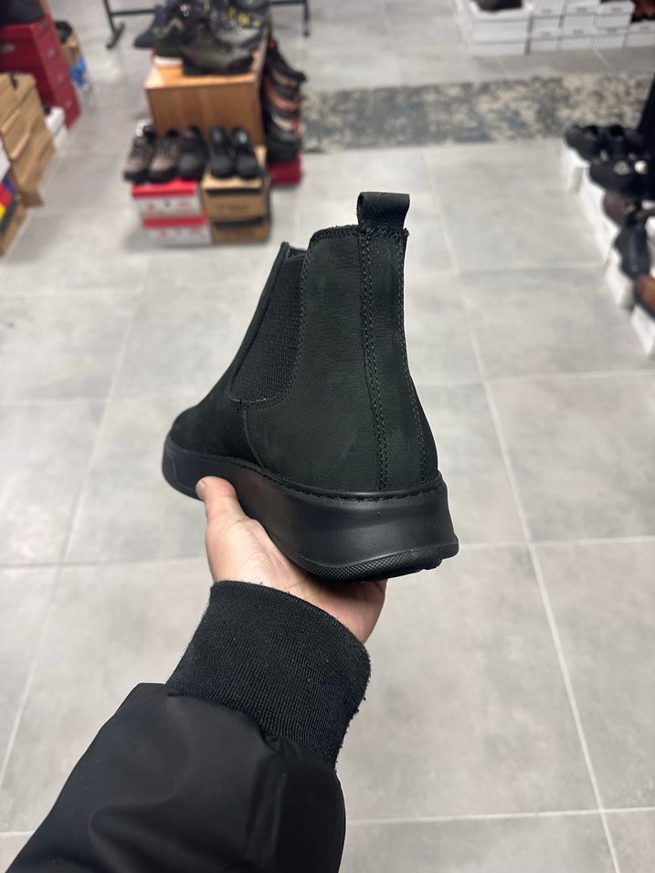 Erkek Siyah Deri Bot 41-4243-44 Numara  Sıfır Kutulu - Görsel 5