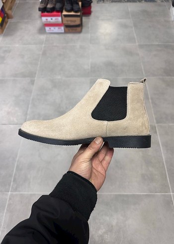 Erkek Krem Süet Deri Bot 42-43-44 Numara  Sıfır Kutulu - Görsel 3