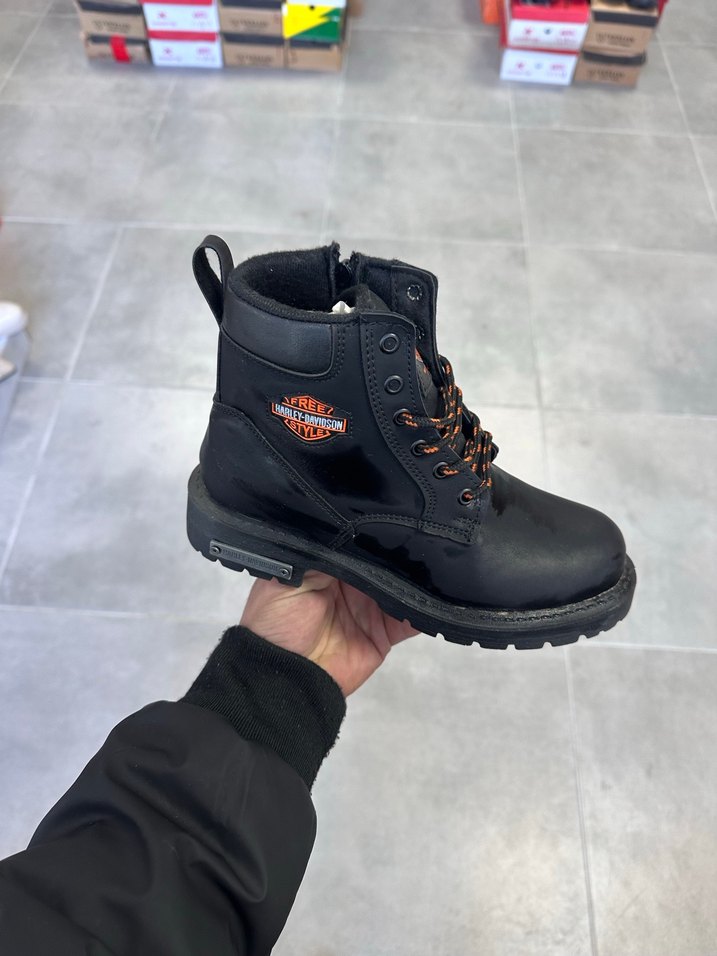 Harley Davidson 37-38-39-40 Numara  İçi Polarlı, Yeni Etiketli - Görsel 3