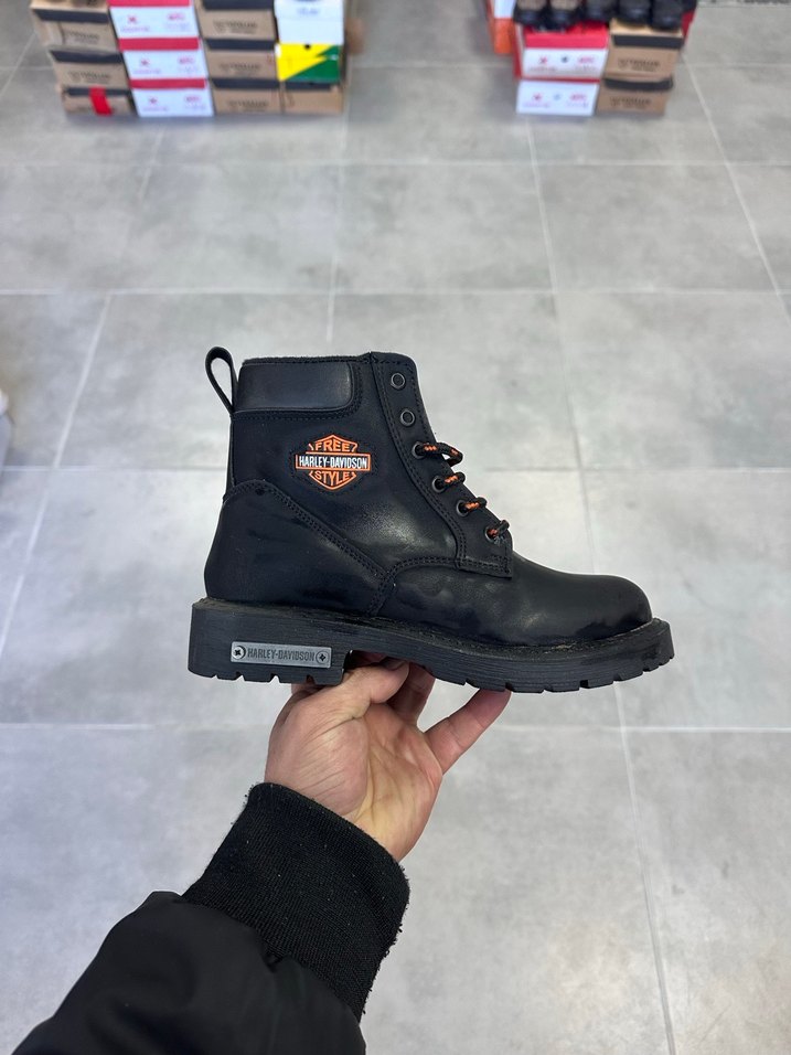 Harley Davidson 37-38-39-40 Numara  İçi Polarlı, Yeni Etiketli - Görsel 2