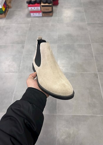 Erkek Krem Süet Deri Bot 42-43-44 Numara  Sıfır Kutulu - Görsel 3