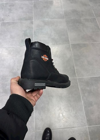 Erkek Siyah Deri Bot 44 Numara  Sıfır Kutulu - Görsel 5