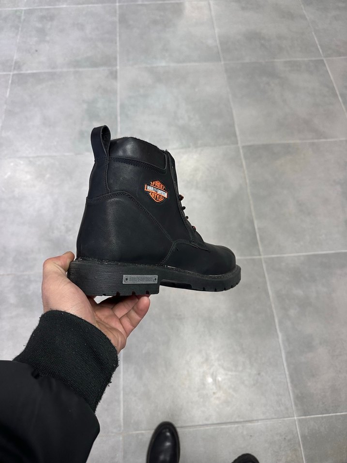 Erkek Siyah Deri Bot 44 Numara  Sıfır Kutulu - Görsel 5