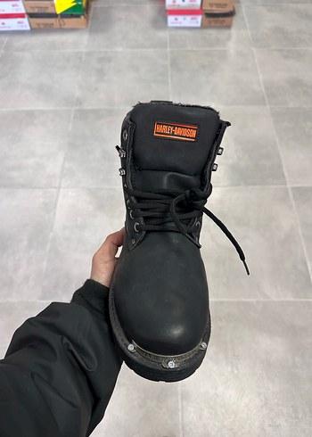 Erkek Siyah Deri Bot 44 Numara  Sıfır Kutulu - Görsel 2