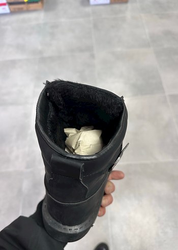 Erkek Siyah Deri Bot 44 Numara  Sıfır Kutulu - Görsel 5