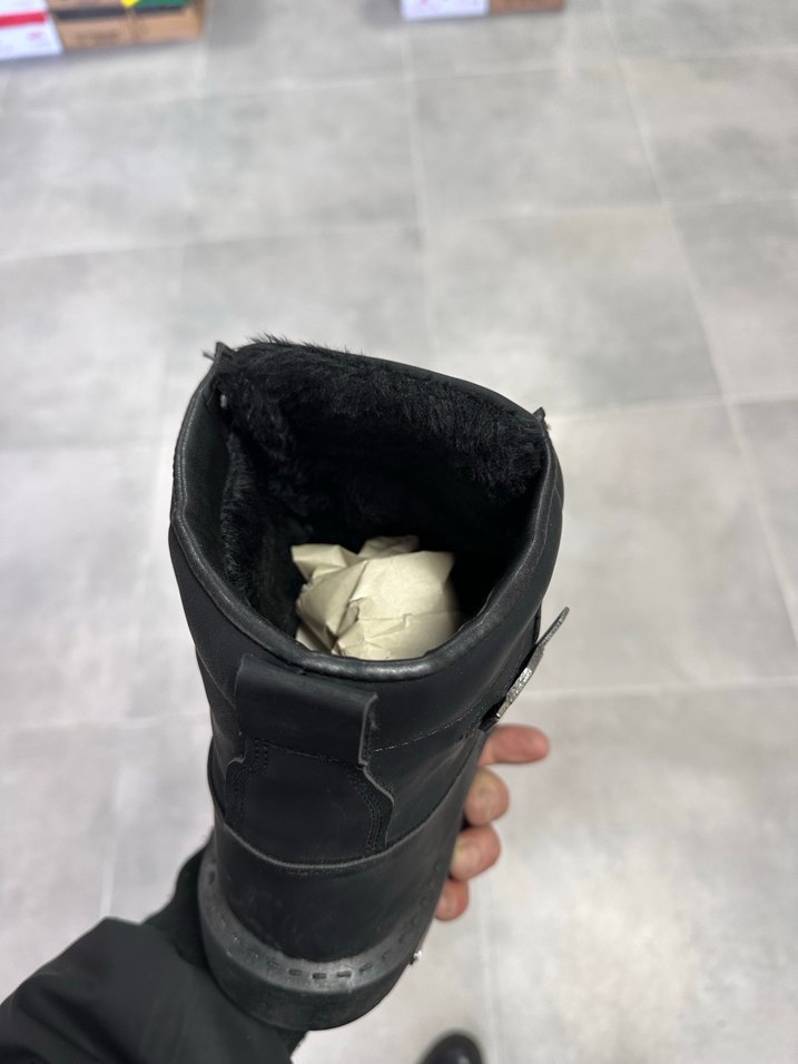 Erkek Siyah Deri Bot 44 Numara  Sıfır Kutulu - Görsel 5