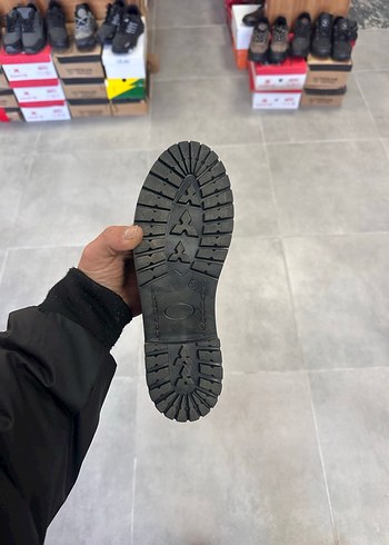 Kadın Siyah Cilt Bot  Bağcıklı | Kauçuk Kaymaz Taban | Mağaza - Görsel 6