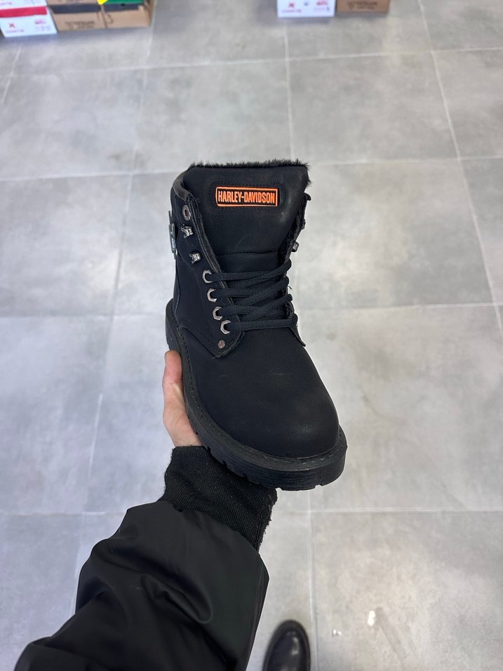 Harley Davidson Bot 37-38-39-40 Numara  İçi Polarlı, Yeni - Görsel 3