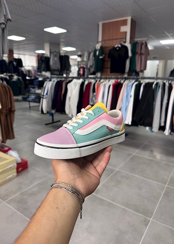 Vans Old Skool Renkli Sneaker 36 39 Numara Kutusunda