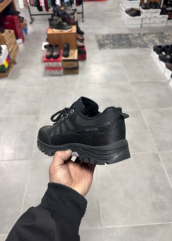 Siyah Bağcıklı Outdoor Erkek Spor Ayakkabı Su geçirmez Kaymaz - Görsel 6