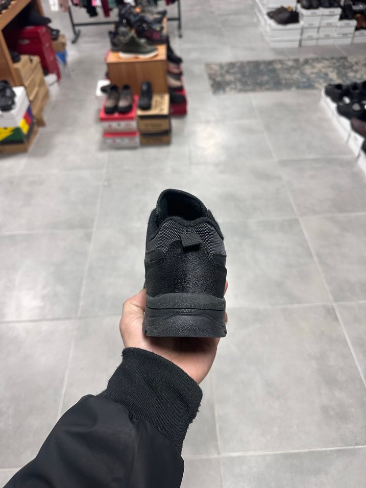 Siyah Outdoor Bağcıklı Erkek Sneaker Su geçirmez kaymaz taban - Görsel 5