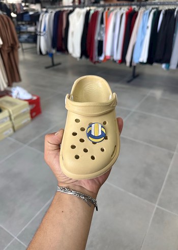 Crocs Crocs Erkek Çocuk Sarı Terlik Velcro