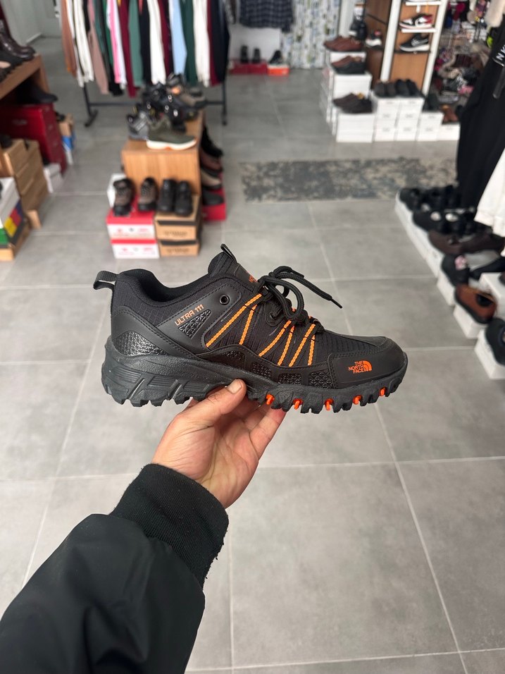 Turuncu Siyah North Face Outdoor Erkek Spor Ayakkabı - Görsel 4