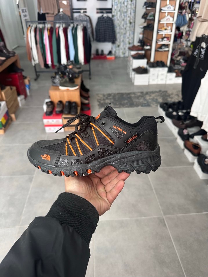 Turuncu Siyah North Face Outdoor Erkek Spor Ayakkabı - Görsel 2