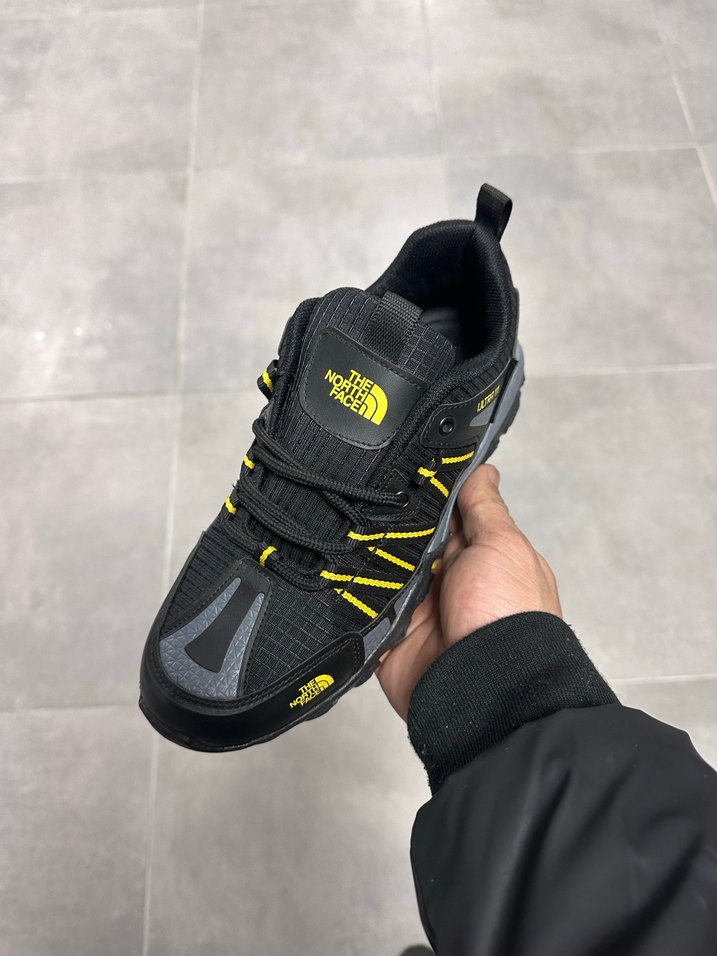 Sarı Siyah Erkek North Face Outdoor Spor Ayakkabı - Görsel 2