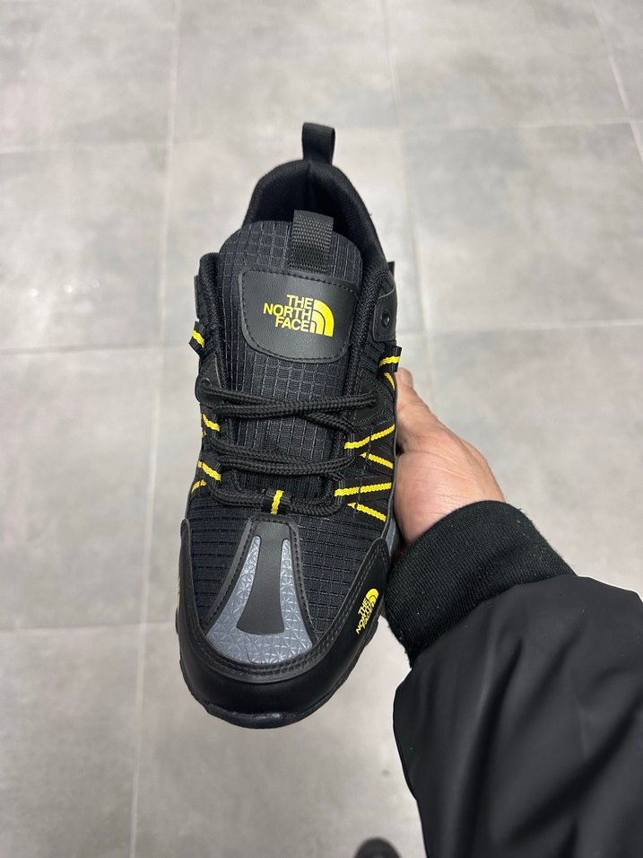 Sarı Siyah Erkek North Face Outdoor Spor Ayakkabı - Görsel 3
