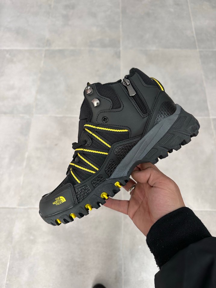 North Face Sarı Desenli Erkek Outdoor Spor Ayakkabı - Görsel 3