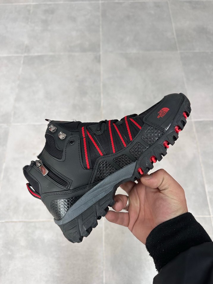 North Face Kırmızı Erkek Outdoor Biker Ayakkabı - Görsel 3