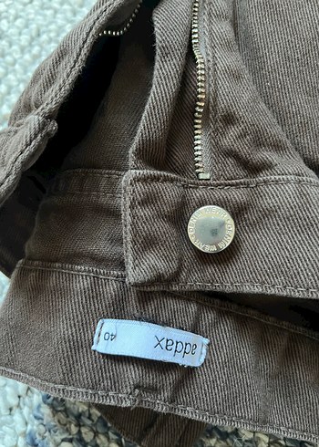 Addax Kemerli Kahverengi Kadın Kot Pantolon