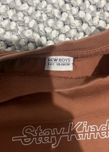 LC Waikiki Erkek çocuk Kahverengi Baskılı Kısa Kollu Tişört