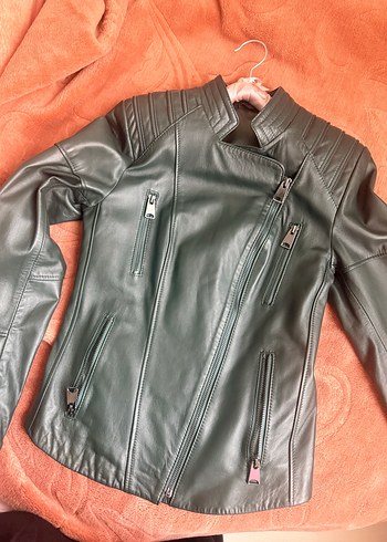 Milano Collection marka deri ceket - Görsel 9