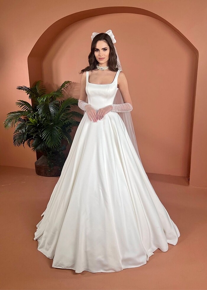 Aysira Saten Gelinlik (çek kameracı gelinliği) - Görsel 4