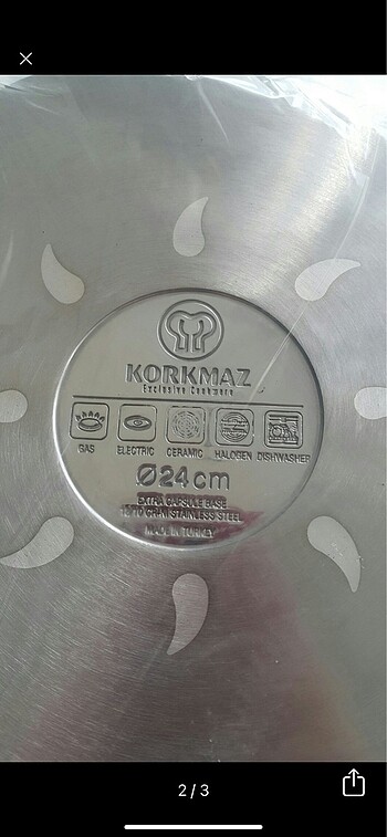 Korkmaz Korkmaz marka kapsül tabanlı çelik tencere