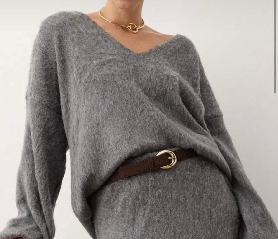 Düşük omuz kazak - Görsel 2