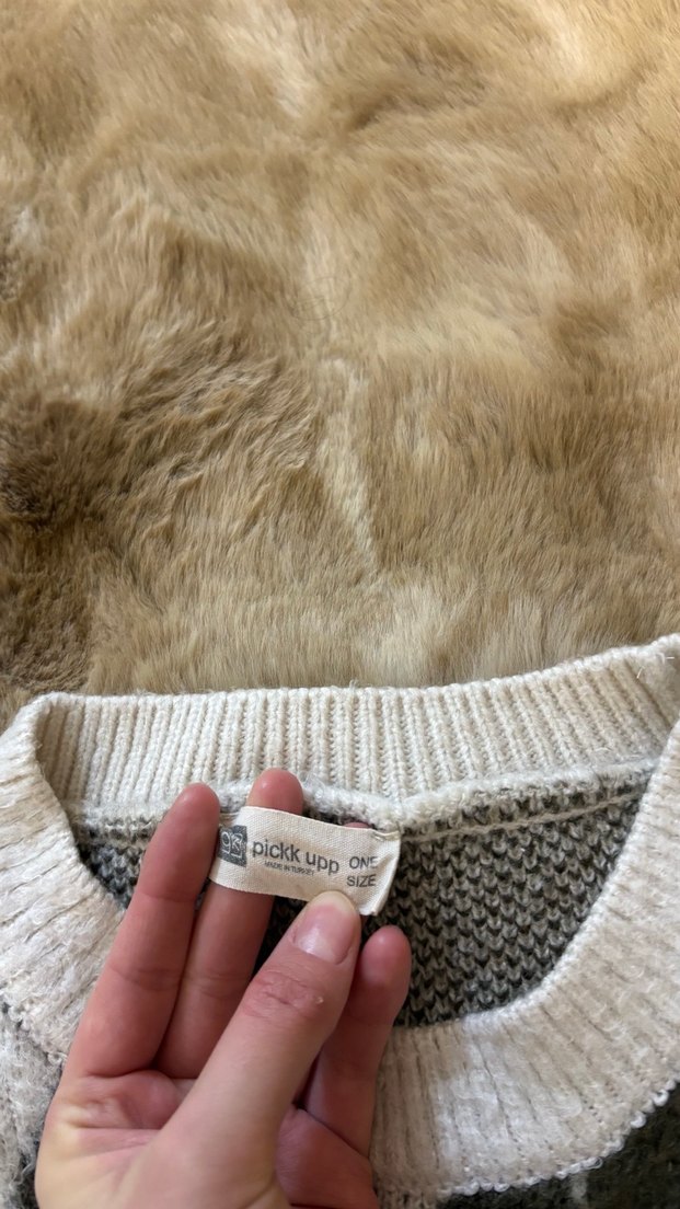 Baklava desenli kazak - Görsel 3