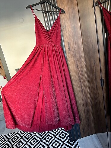 Bordo elbise