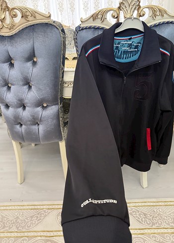 Siyah Fermuarlı Erkek Spor Ceket - Görsel 3