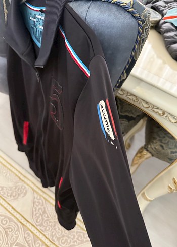 Siyah Fermuarlı Erkek Spor Ceket - Görsel 2