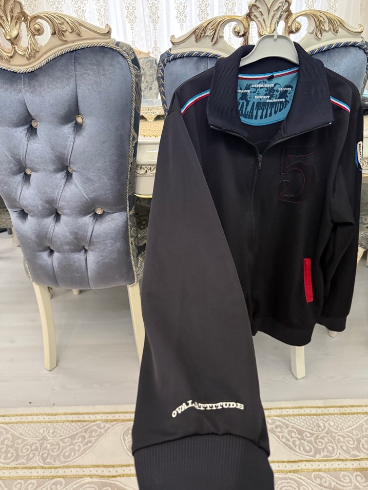 Siyah Fermuarlı Erkek Spor Ceket - Görsel 3