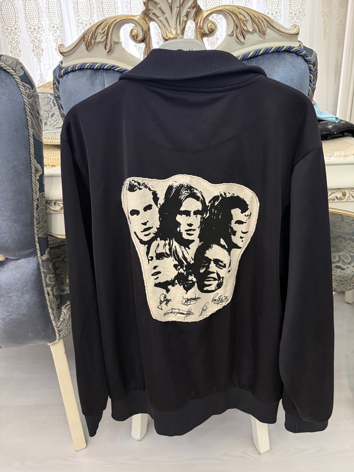 Siyah Fermuarlı Erkek Spor Ceket - Görsel 4