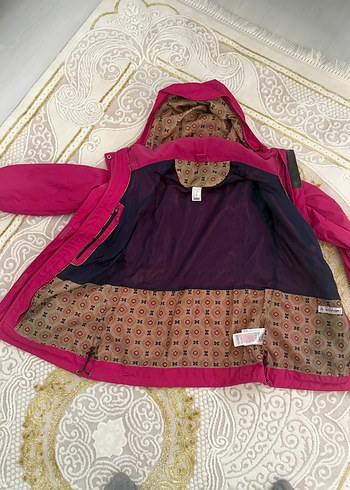 Kapüşonlu Pembe Kadın Ceket - Görsel 4