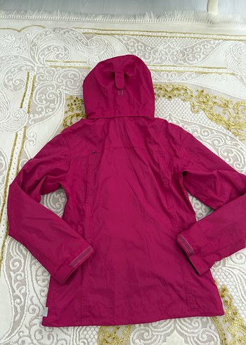 Kapüşonlu Pembe Kadın Ceket - Görsel 3