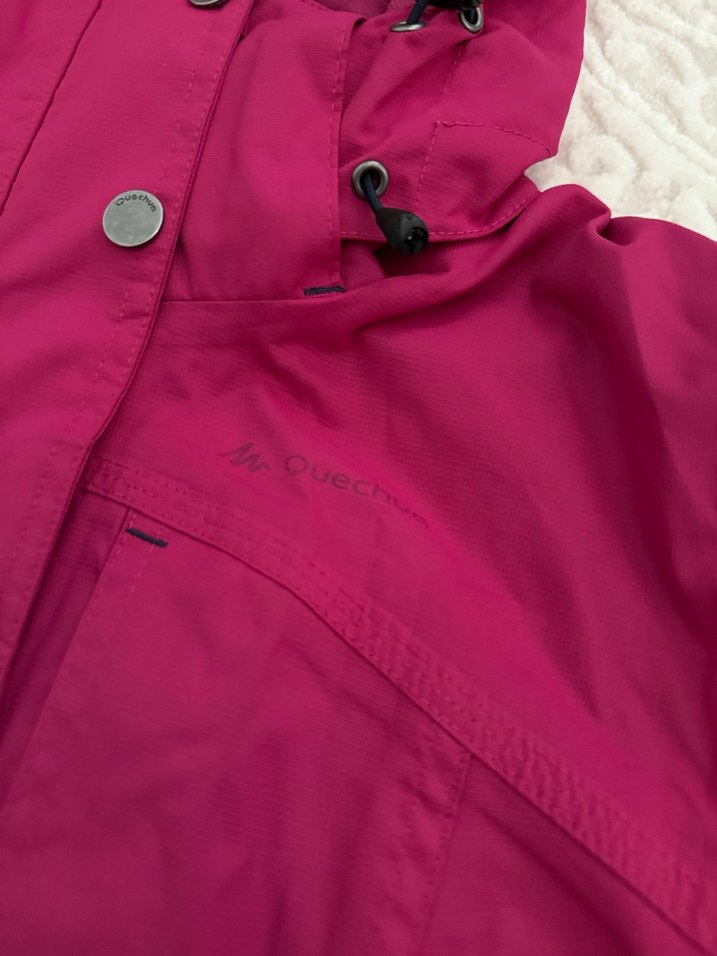 Kapüşonlu Pembe Kadın Ceket - Görsel 2