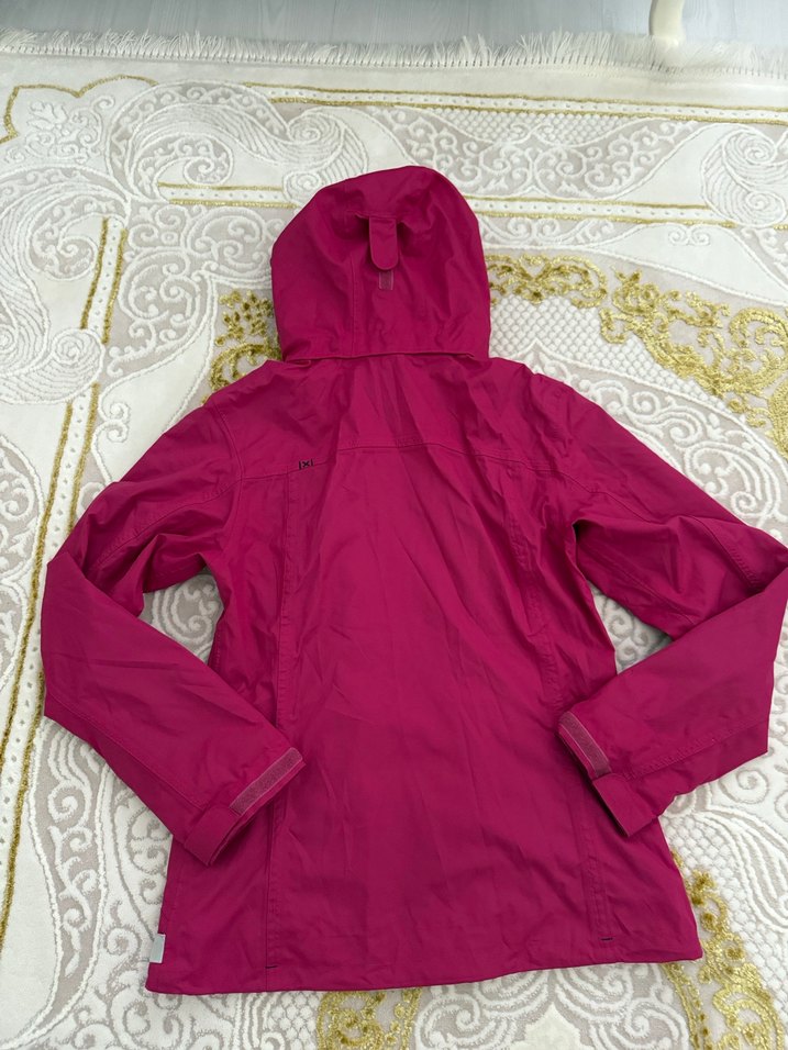 Kapüşonlu Pembe Kadın Ceket - Görsel 3