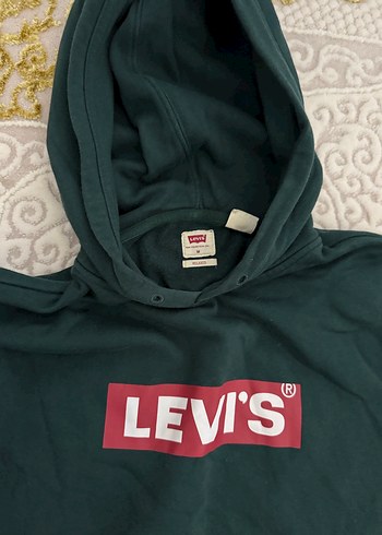 Levi's koyu yeşil Kapüşonlu Erkek Sweatshirt - Görsel 2