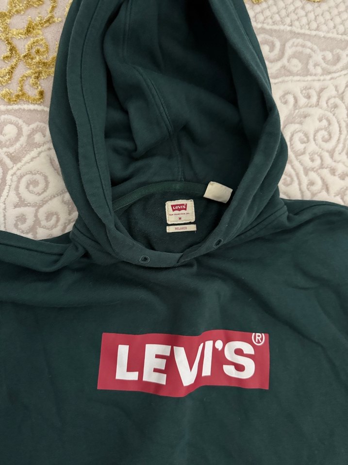 Levi's koyu yeşil Kapüşonlu Erkek Sweatshirt - Görsel 2