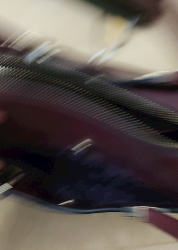 Bordo Parlak Yılan Desenli Deri Kadın Çanta matmazel - Görsel 5