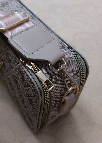 Baskılı Gri Kadın omuz çapraz Çantası - Görsel 3