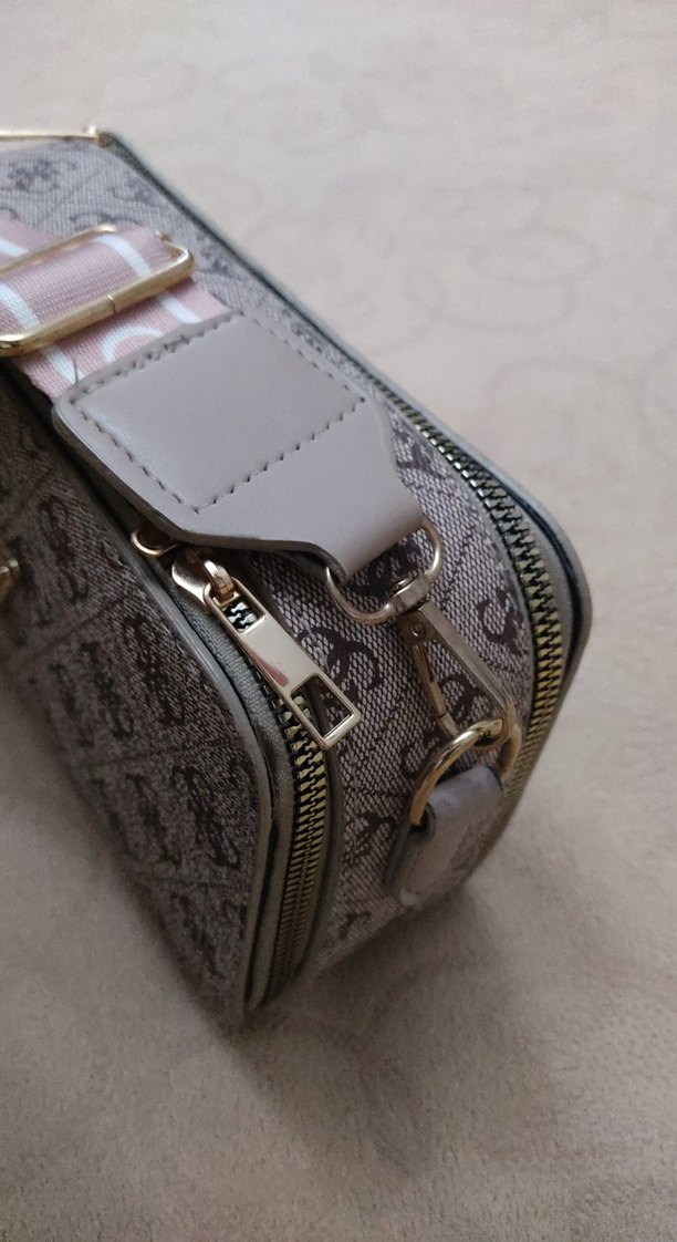 Baskılı Gri Kadın omuz çapraz Çantası - Görsel 3