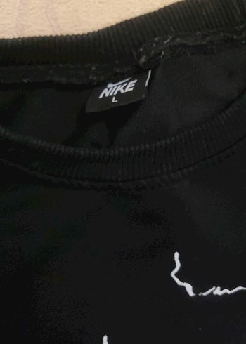 Nike Siyah Baskılı Oversize Sweatshirt - Görsel 2