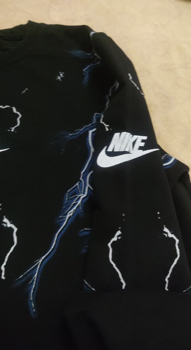 Nike Siyah Baskılı Oversize Sweatshirt - Görsel 3