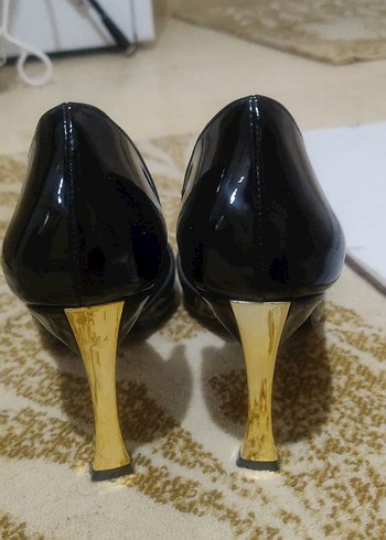 Parlak Siyah Stiletto Topuklu - Görsel 8