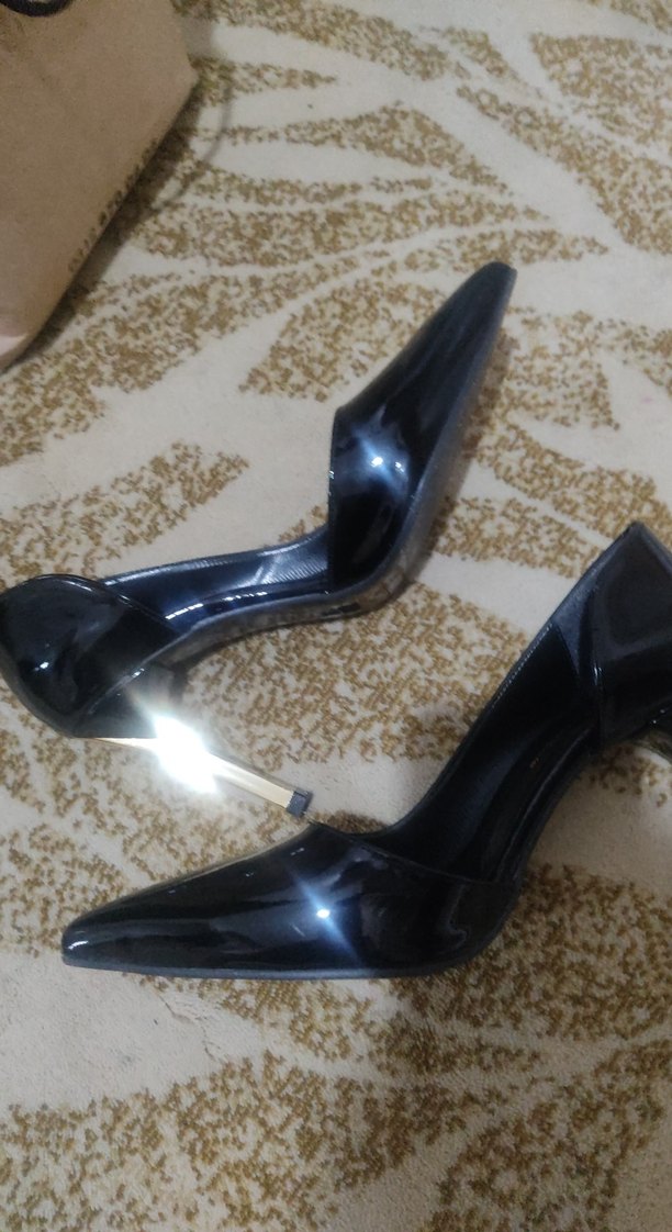 Parlak Siyah Stiletto Topuklu - Görsel 3